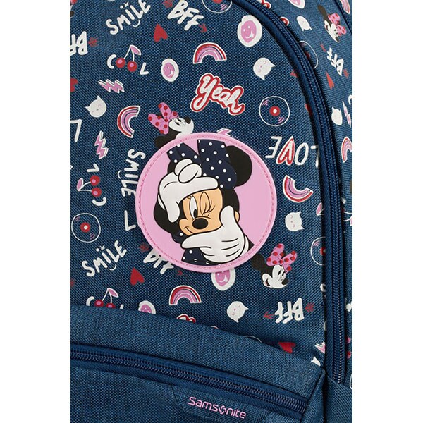 Ghiozdan SAMSONITE Funtime Disney Minnie Doodles L, albastru-roz