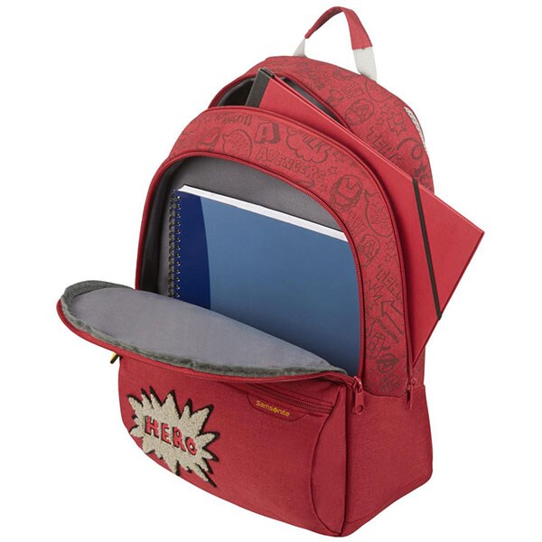 Ghiozdan SAMSONITE Funtime Disney Avengers Doodles, rosu