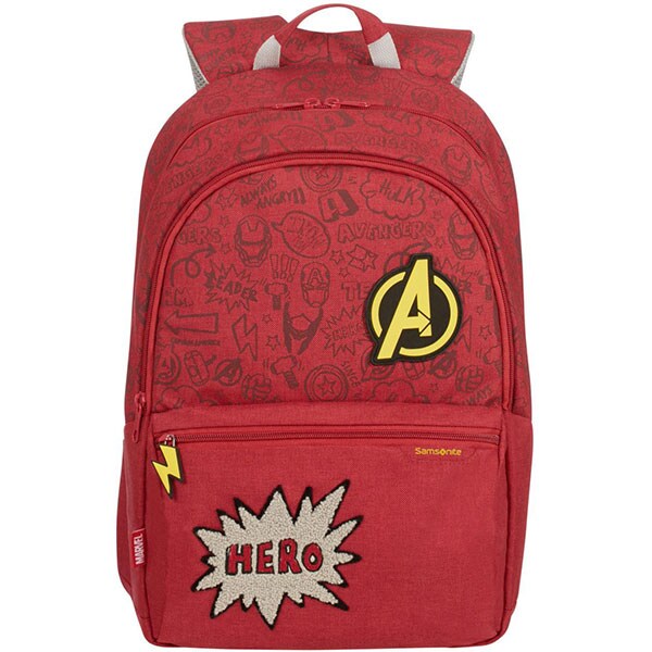 Ghiozdan SAMSONITE Funtime Disney Avengers Doodles, rosu