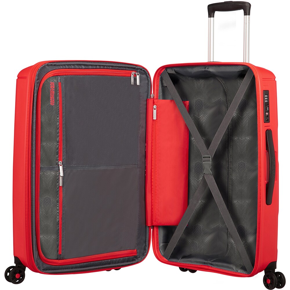 Troler AMERICAN TOURISTER Sunside, 77 cm, rosu