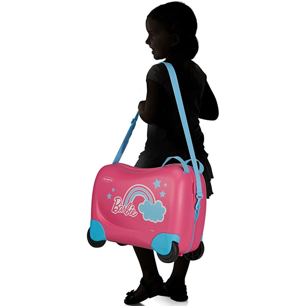 Troler copii SAMSONITE Dream Rider Disney Barbie , 37 cm, roz
