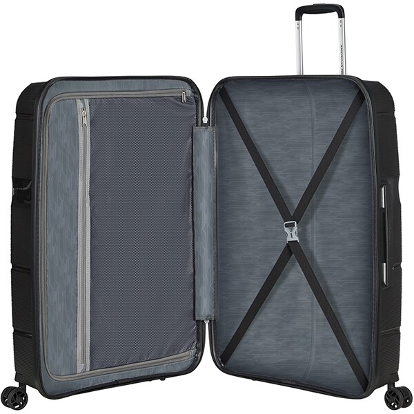 Troler AMERICAN TOURISTER Spinner Linex, 75 cm, negru
