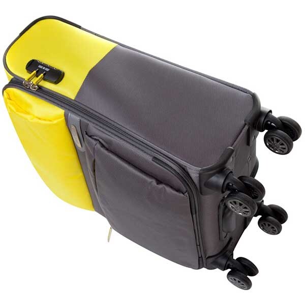 Troler LAMONZA Amazonia, 55 cm, gri - galben