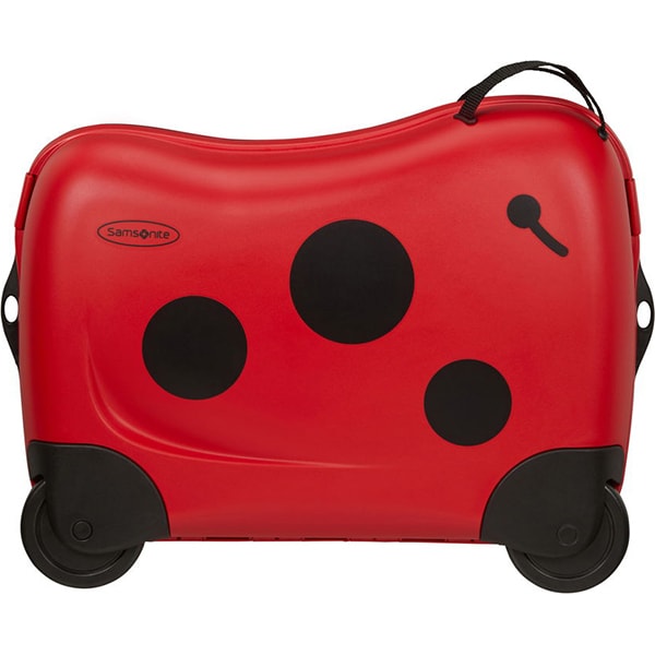 Troler copii SAMSONITE Dream Rider Ladybird L, 37 cm, rosu-negru