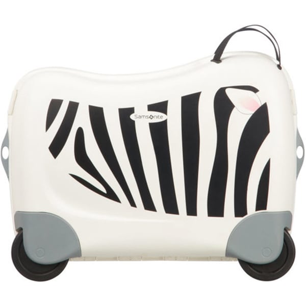 Troler copii SAMSONITE Dream Rider Zebra Zeno, 37 cm, alb-negru