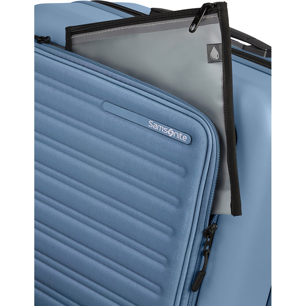 Troler SAMSONITE Stackd Exp Easy Access, 55 cm, albastru deschis
