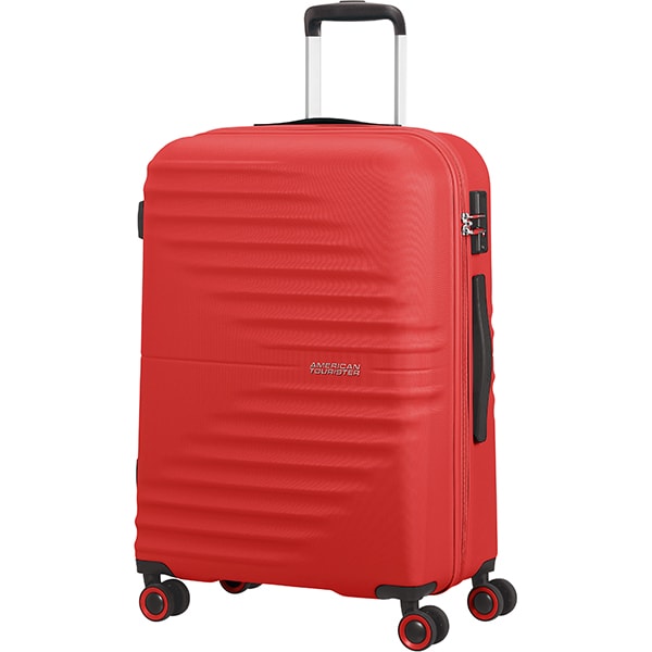 Troler AMERICAN TOURISTER Spinner WaveTwister, 66 cm, rosu