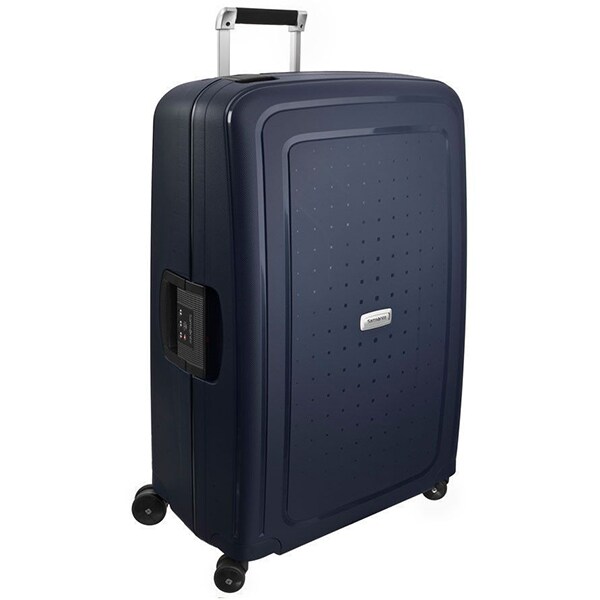 Troler SAMSONITE Spinner S'Cure DLX, 75 cm, albastru inchis