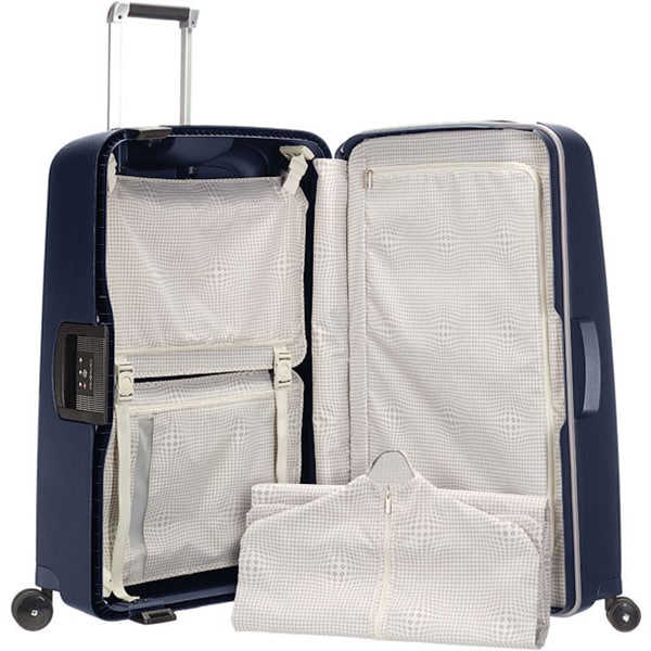 Troler SAMSONITE Spinner S'Cure DLX, 75 cm, albastru inchis