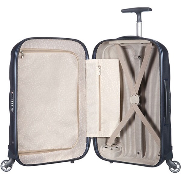 Troler SAMSONITE Spinner Cosmolite, 55 cm, albastru inchis