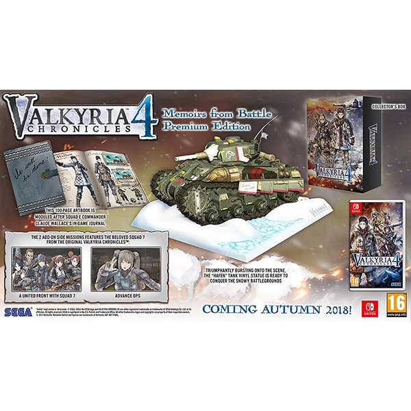 Valkyria Chronicles 4: Memoirs from Battle Premium Edition - Nintendo Switch