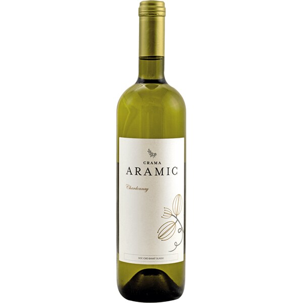 Vin alb sec Crama Aramic Chardonnay, 0.75L