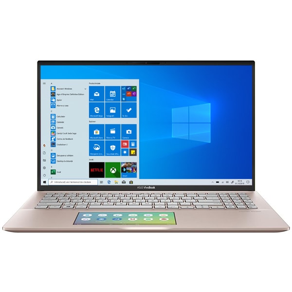 Laptop ASUS VivoBook S15 S532FL-BQ305T, Intel Core i7-8565U pana la 4.6GHz, 15.6" Full HD, 16GB, SSD 512GB, NVIDIA GeForce MX250 2GB, Windows 10 Home, Punk Pink