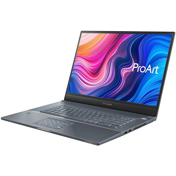 Laptop ASUS ProArt StudioBook Pro W700G1T-AV015R, Intel Core i7-9750H pana la 4.5GHz, 17" WUXGA, 16GB, SSD 1TB, NVIDIA Quadro T1000 4GB, Windows 10 Pro, Turquoise Gray