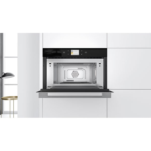 Cuptor cu microunde incorporabil WHIRLPOOL W9 MD260 IXL, 6th Sense, 31l, 1000W, Grill, negru-inox
