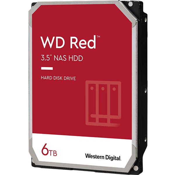 Hard Disk NAS WD Red, 6TB, 5400 RPM, SATA3, 256MB, WD60EFAX