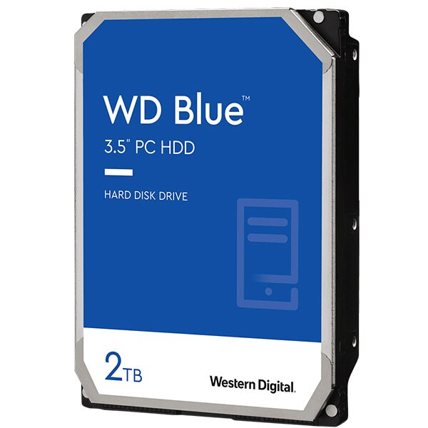 Hard Disk desktop WD Caviar Blue, 2TB, 5400 RPM, SATA 3, 256MB, WD20EZAZ