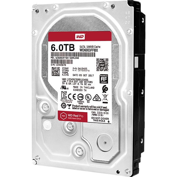 Hard Disk NAS WD Red Pro, 6TB, 7200 RPM, SATA3, 256MB, WD6003FFBX