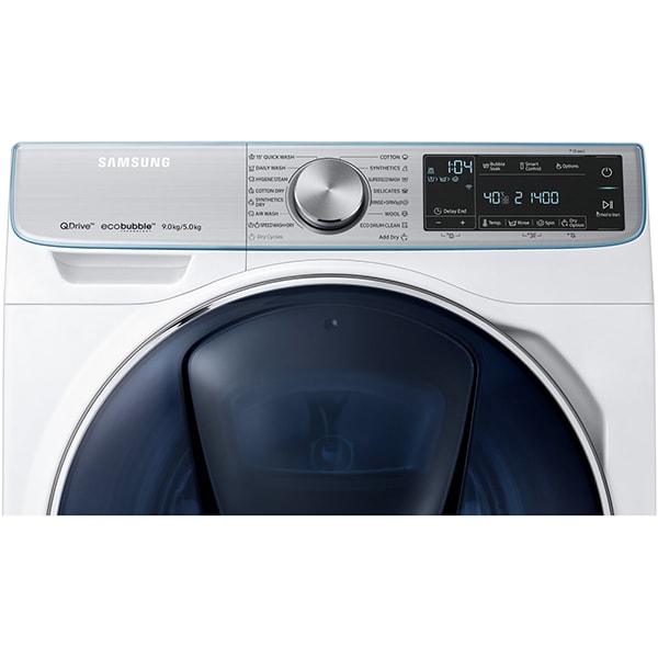 Masina de spalat rufe frontala cu uscator SAMSUNG WD90N740NOA/LE, EcoBubble, 9/5Kg, 1400rpm, Clasa A, alb