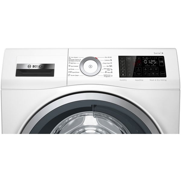 Masina de spalat rufe frontala cu uscator BOSCH WDU8H541EU, 10/6 kg, 1400rpm, Clasa C/E, alb