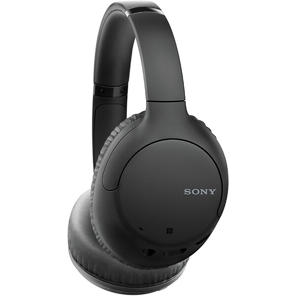 Casti SONY WH-CH710NB, Bluetooth, On-ear, Microfon, NFC, Dual Noise Sensor, Mod Ambient Sound, Google Assistant, negru