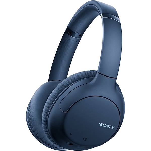 Casti SONY WH-CH710NL, Bluetooth, On-ear, Microfon, NFC, Dual Noise Sensor, Mod Ambient Sound, Google Assistant, albastru