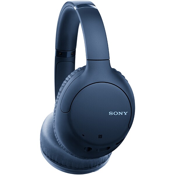 Casti SONY WH-CH710NL, Bluetooth, On-ear, Microfon, NFC, Dual Noise Sensor, Mod Ambient Sound, Google Assistant, albastru