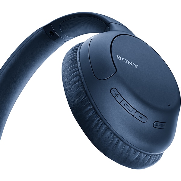 Casti SONY WH-CH710NL, Bluetooth, On-ear, Microfon, NFC, Dual Noise Sensor, Mod Ambient Sound, Google Assistant, albastru