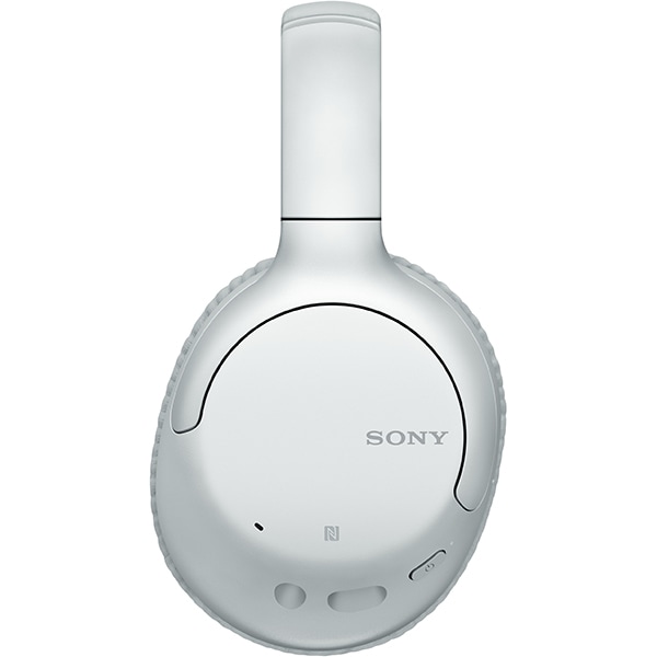 Casti SONY WH-CH710NW, Bluetooth, On-ear, Microfon, NFC, Dual Noise Sensor, Mod Ambient Sound, Google Assistant, alb