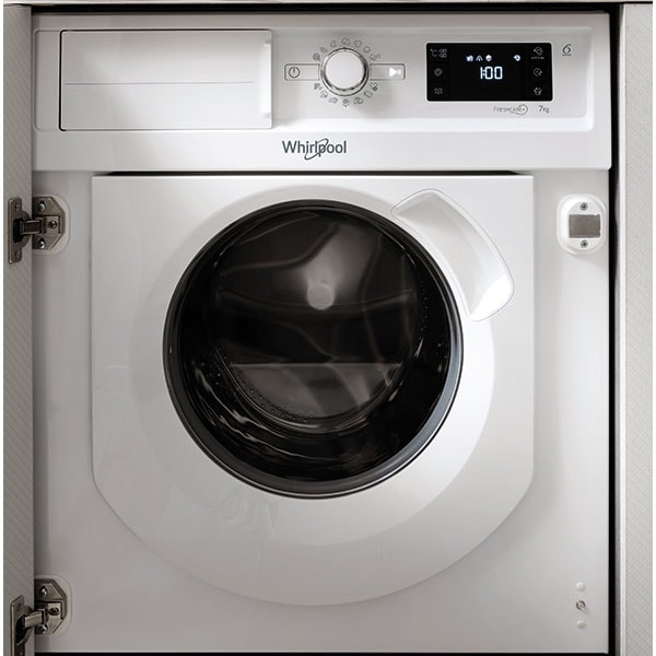 Masina de spalat rufe incorporabila WHIRLPOOL BI WMWG 71484E EU, 6th Sense, 7 kg, 1400 rpm, Clasa A+++, alb 