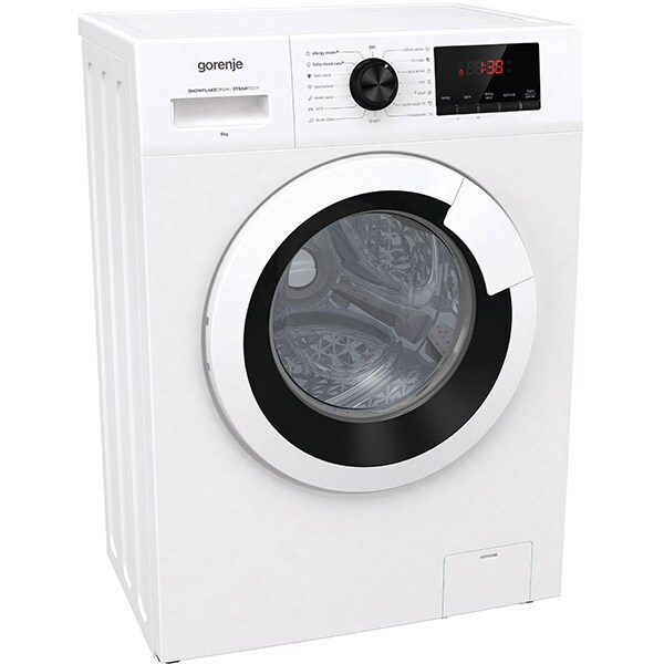 Masina de spalat rufe frontala slim GORENJE WHP62ES, 6 kg, 1200rpm, Clasa E, alb