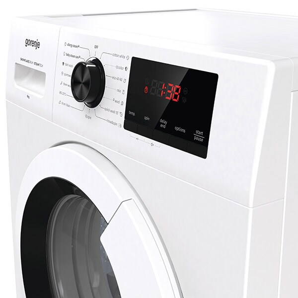 Masina de spalat rufe frontala slim GORENJE WHP62ES, 6 kg, 1200rpm, Clasa E, alb