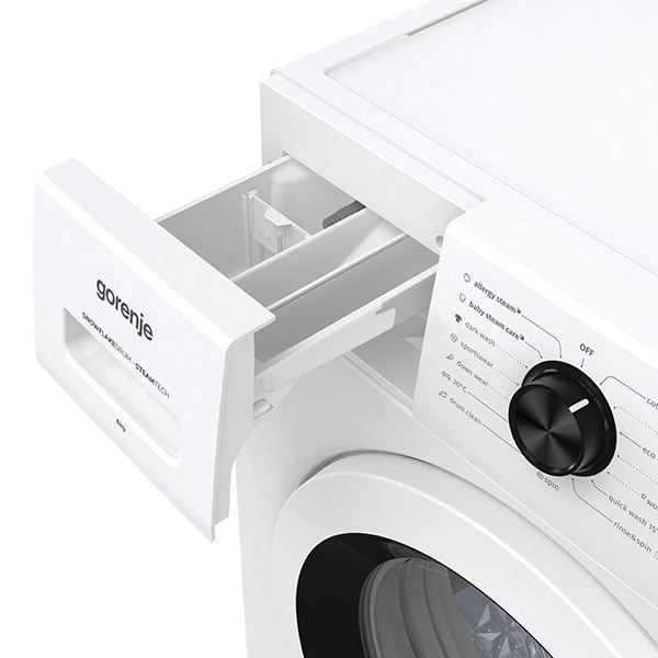 Masina de spalat rufe frontala slim GORENJE WHP62ES, 6 kg, 1200rpm, Clasa E, alb