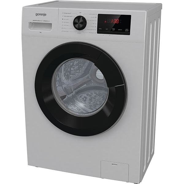 Masina de spalat rufe frontala slim GORENJE WHP72EAS, 7 kg, 1200rpm, Clasa E, argintiu deschis