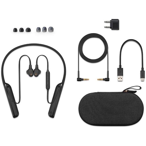 Casti SONY WI-1000XM2B, Bluetooth, In-ear, Microfon, NFC, negru