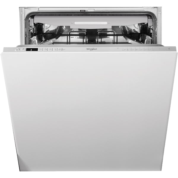 Masina de spalat vase incorporabila WHIRLPOOL WIC 3C33 PFE, 14 seturi, 8 programe, 60 cm, Clasa D, panou comanda argintiu