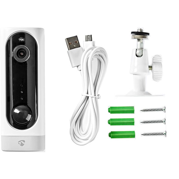 Camera IP Wireless NEDIS WIFICBI10WT, Full HD 1080p, IR, Night Vision, alb