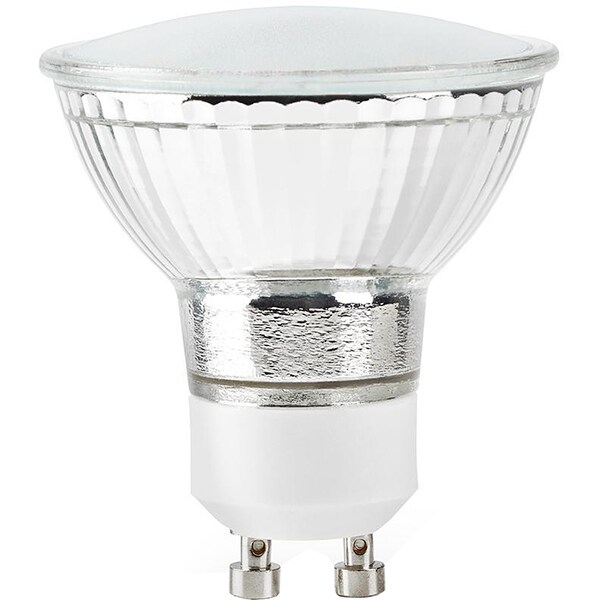 Bec LED Smart NEDIS WIFILC10CRGU10, GU10, 5W, 330lm, Bluetooth, Dimabil, Wi-Fi, lumina variabila, compatibil Alexa, Google Assistant
