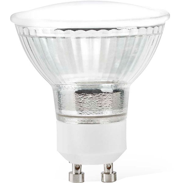 Bec LED Smart NEDIS WIFILC10CRGU10, GU10, 5W, 330lm, Bluetooth, Dimabil, Wi-Fi, lumina variabila, compatibil Alexa, Google Assistant