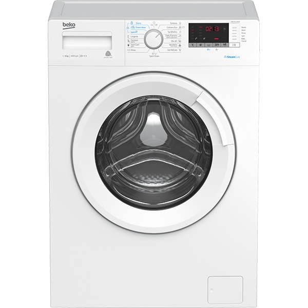 Masina de spalat rufe frontala BEKO WRE6512BWW, SteamCure, 6kg, 1000rpm, Clasa A+++, alb