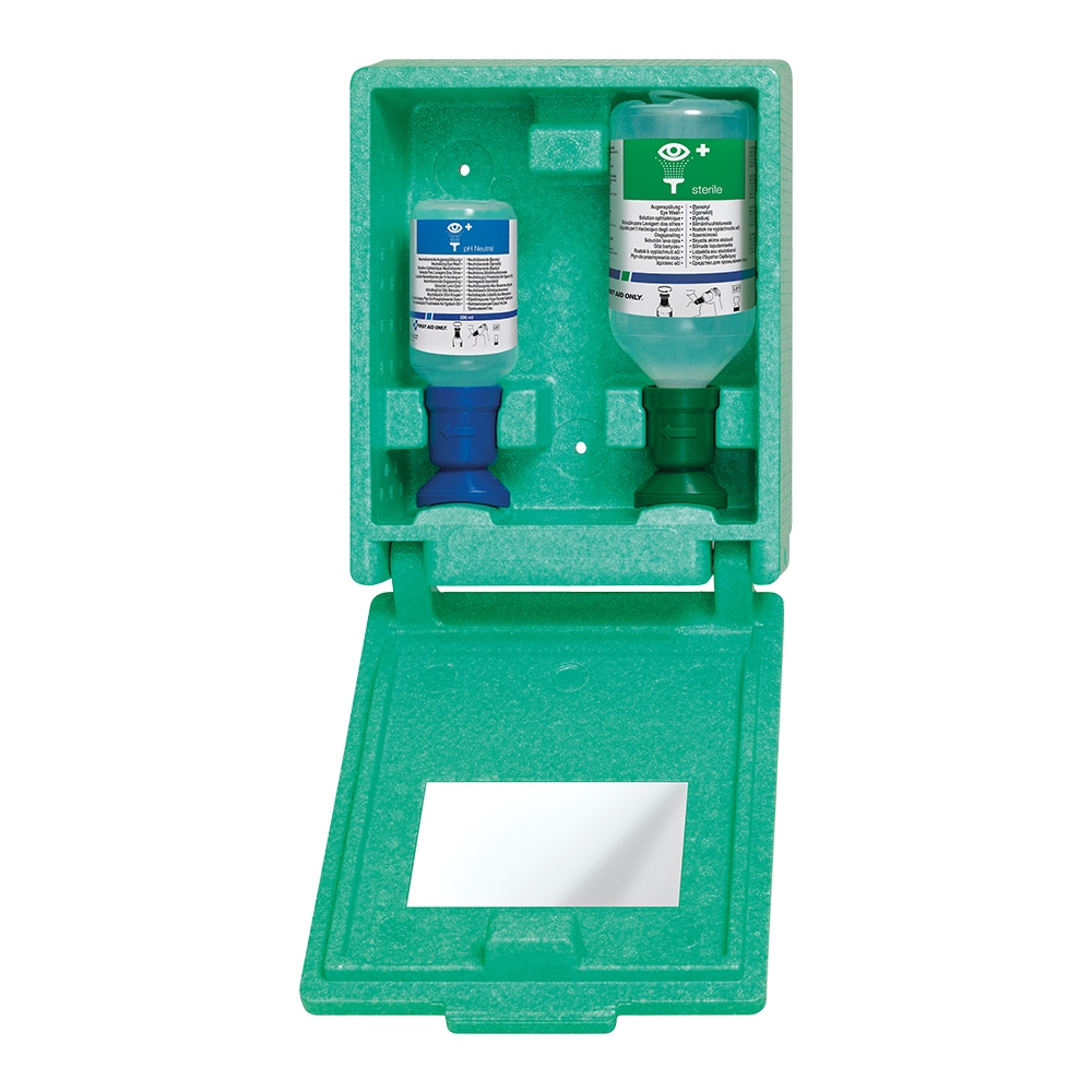 Statie de prim ajutor FIRST AID ONLY, pentru curatarea ochilor, fixa