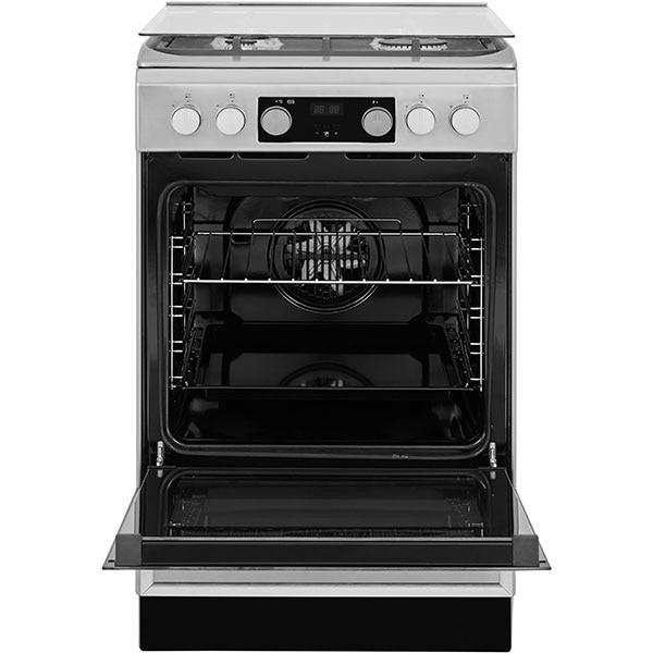 Aragaz WHIRLPOOL WS5G8CHX/E, 4 arzatoare, Gaz + Electric, L 50 cm, inox