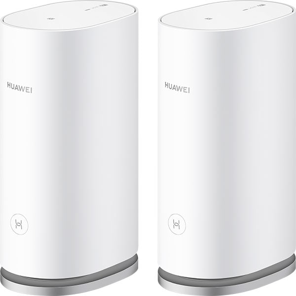 Sistem Wireless Mesh Gigabit HUAWEI WiFi Mesh 3 WS8100-22, Wi-Fi 6, Dual-Band 574 + 2402 Mbps, 2 buc, alb