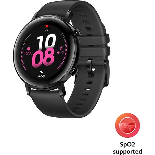 Smartwatch HUAWEI Watch GT 2 42mm, Android/iOS, silicon, Sport Edition, Matte Black