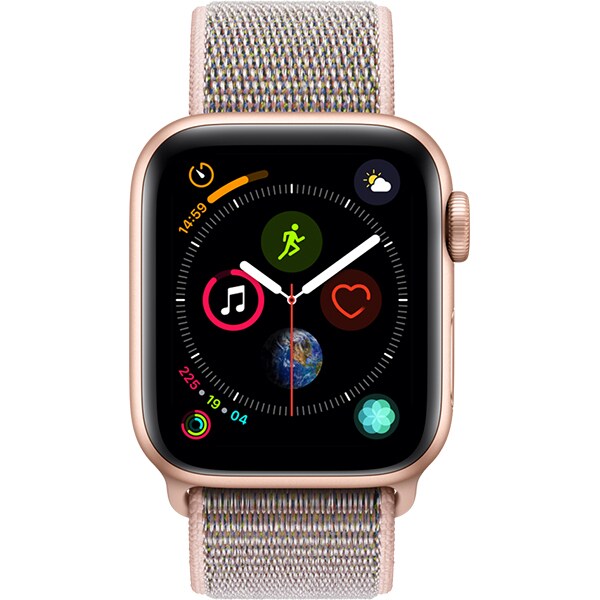 APPLE Watch Series 4 40mm Gold Aluminium Case, Pink Sand Sport Loop