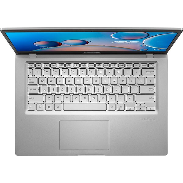 Laptop ASUS X415MA-EK187, Intel Celeron N4020 pana la 2.8GHz, 14" Full HD, 4GB, SSD 256GB, Intel UHD Graphics 600, Free Dos, argintiu
