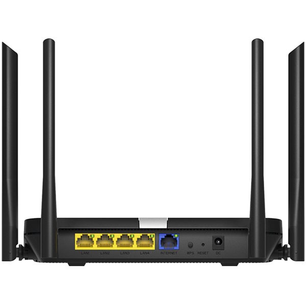 Router Wireless Gigabit CUDY X6, Dual-Band 574 + 1201 Mbps, negru