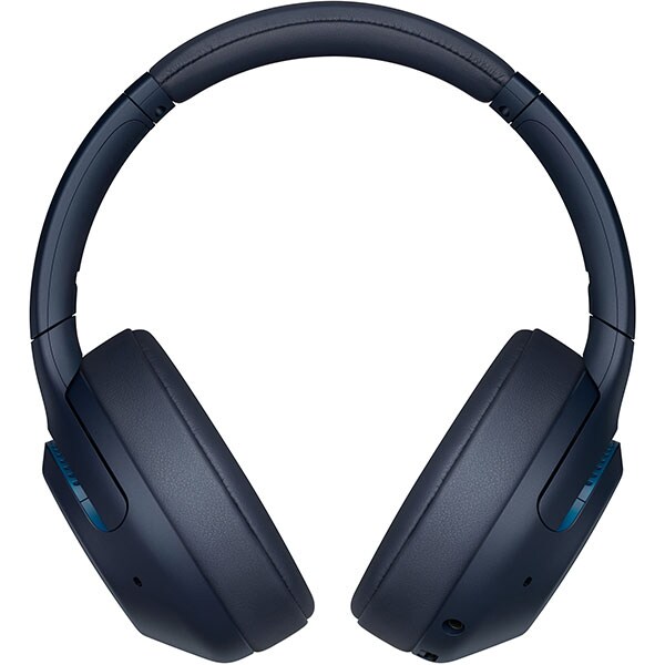Casti SONY WHXB900N, Bluetooth, NFC, Over-Ear, Microfon, Noise Cancelling, albastru