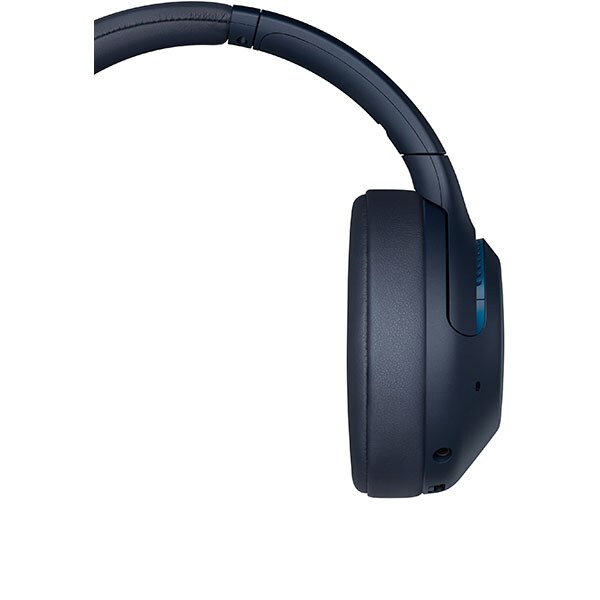 Casti SONY WHXB900N, Bluetooth, NFC, Over-Ear, Microfon, Noise Cancelling, albastru