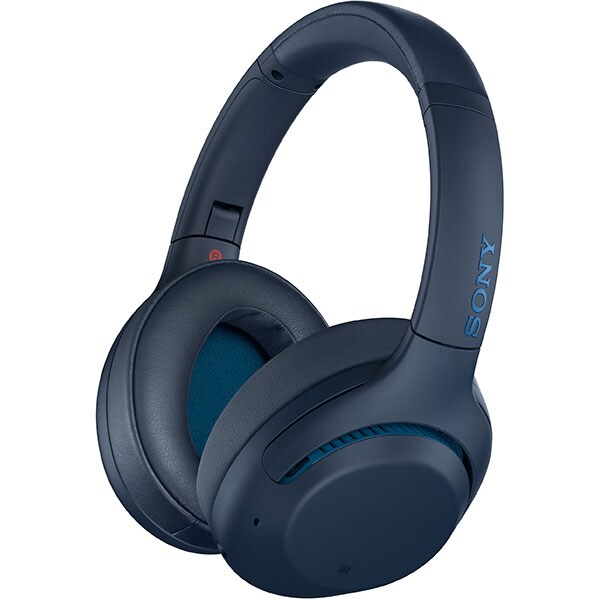 Casti SONY WHXB900N, Bluetooth, NFC, Over-Ear, Microfon, Noise Cancelling, albastru